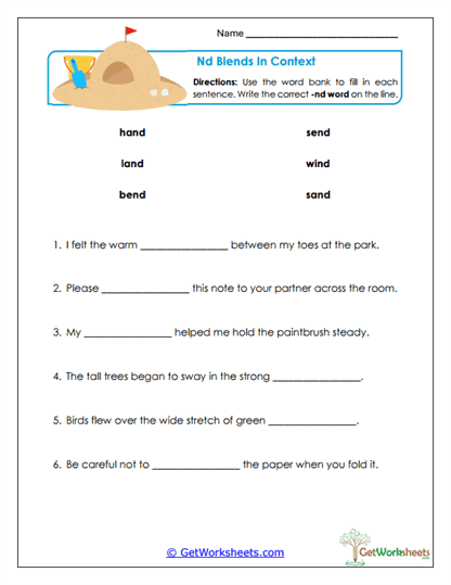 Words in Context Worksheet