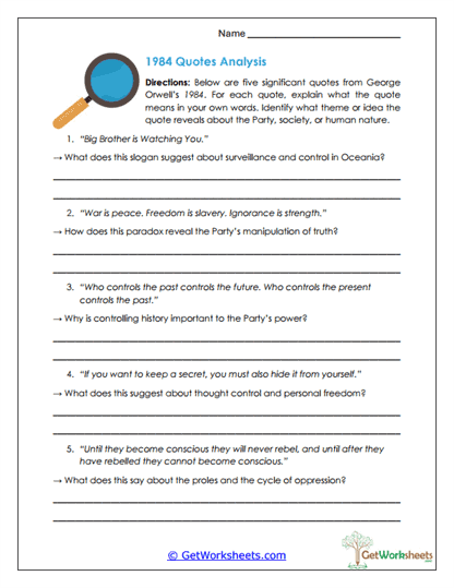 Quote Analysis Worksheet